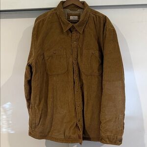 L.L. Bean Men's Tan Corduroy Shirt Jacket